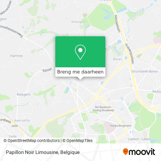 Papillon Noir Limousine kaart