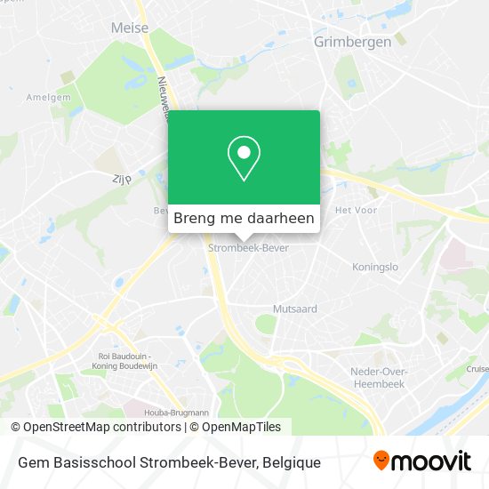 Gem Basisschool Strombeek-Bever kaart