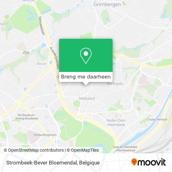 Strombeek-Bever Bloemendal kaart