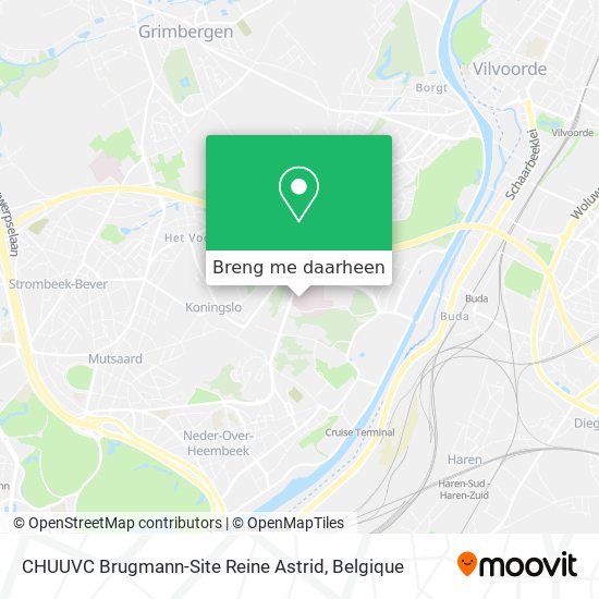 CHUUVC Brugmann-Site Reine Astrid kaart