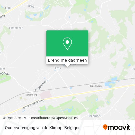 Oudervereniging van de Klimop kaart