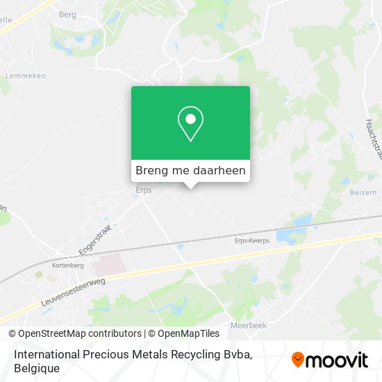 International Precious Metals Recycling Bvba kaart