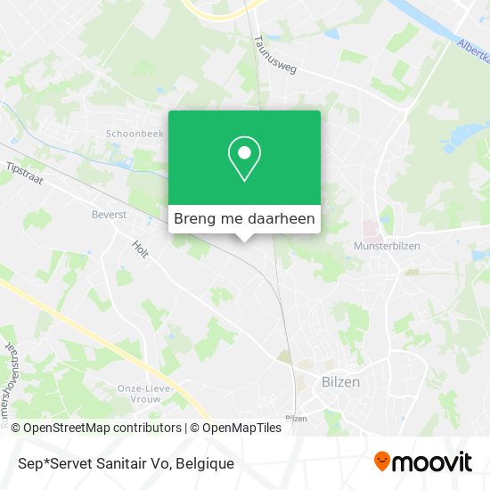 Sep*Servet Sanitair Vo kaart