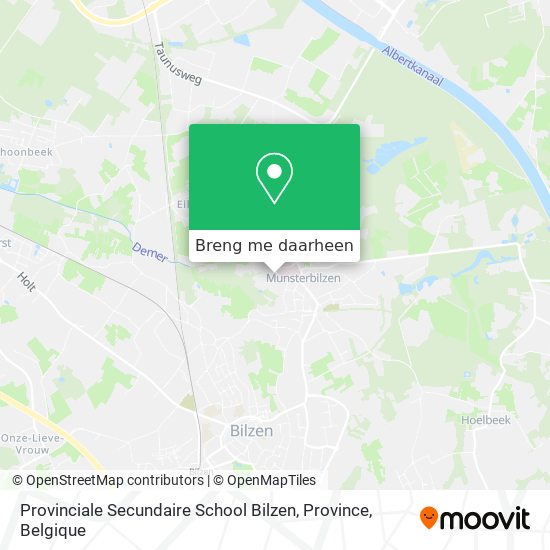 Provinciale Secundaire School Bilzen, Province kaart