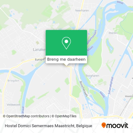 Hostel Domici Semermaes Maastricht kaart