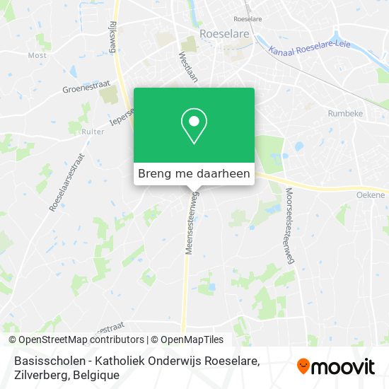 Basisscholen - Katholiek Onderwijs Roeselare, Zilverberg kaart