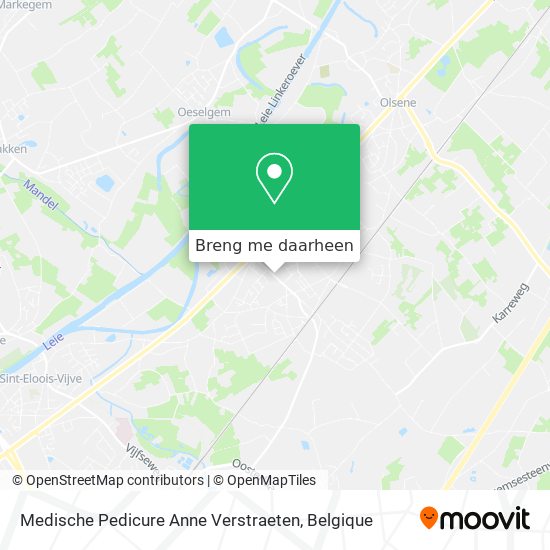 Medische Pedicure Anne Verstraeten kaart