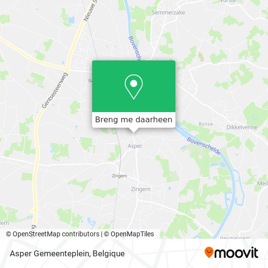 Asper Gemeenteplein kaart