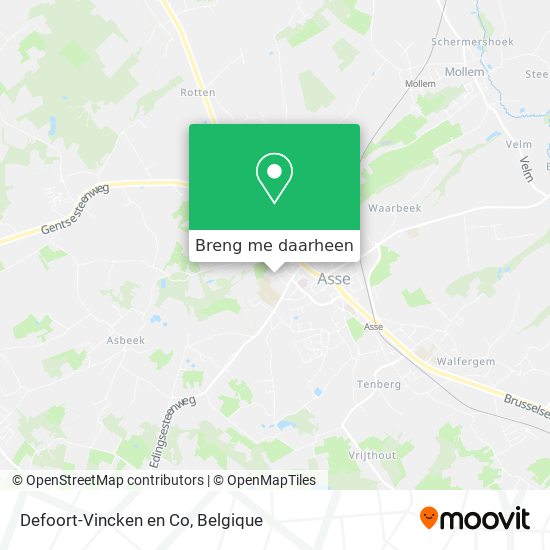 Defoort-Vincken en Co kaart