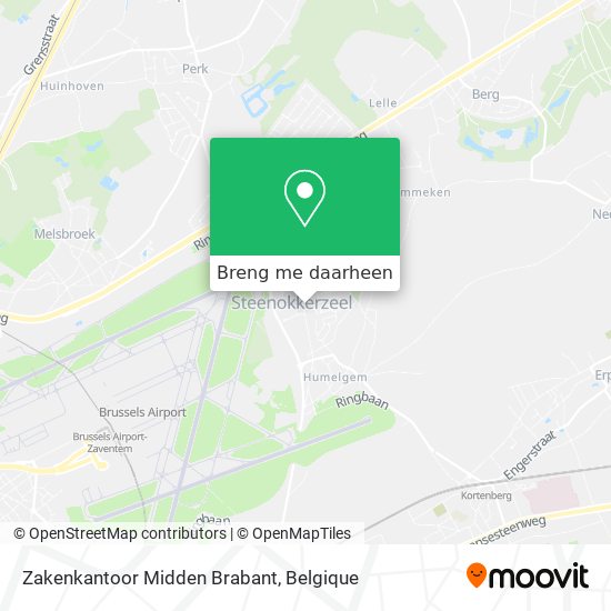 Zakenkantoor Midden Brabant kaart