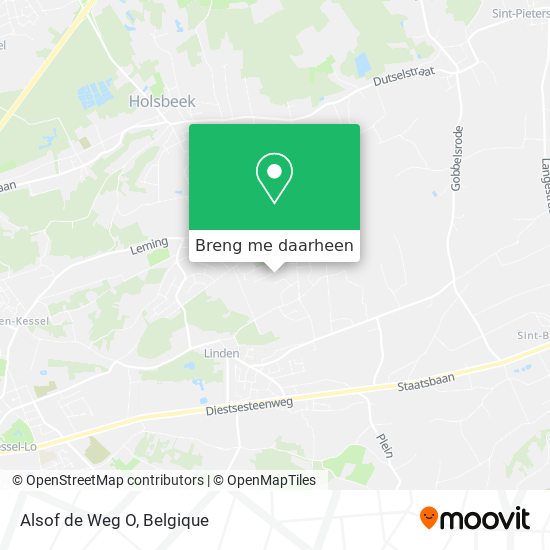 Alsof de Weg O kaart