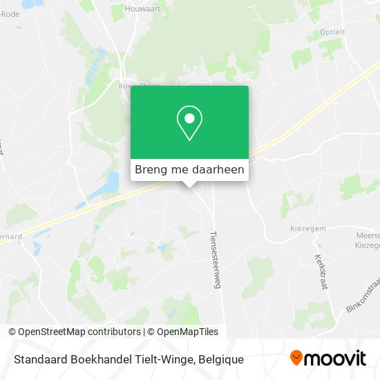 Standaard Boekhandel Tielt-Winge kaart