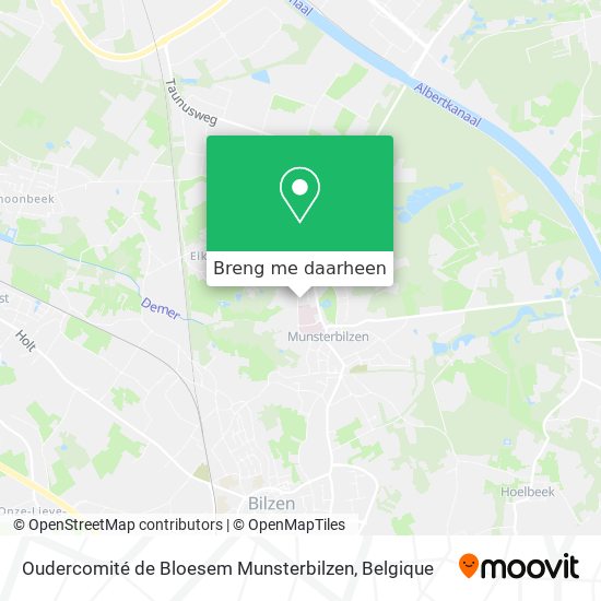 Oudercomité de Bloesem Munsterbilzen kaart