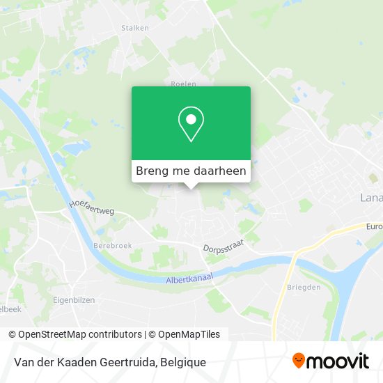 Van der Kaaden Geertruida kaart