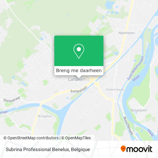 Subrina Professional Benelux kaart