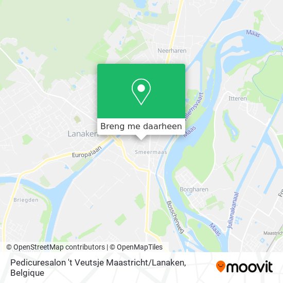 Pedicuresalon 't Veutsje Maastricht / Lanaken kaart
