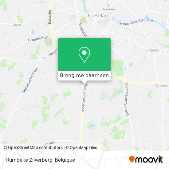 Rumbeke Zilverberg kaart