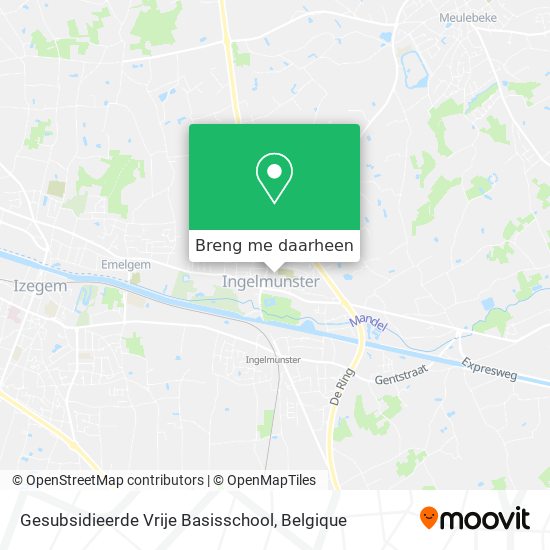 Gesubsidieerde Vrije Basisschool kaart