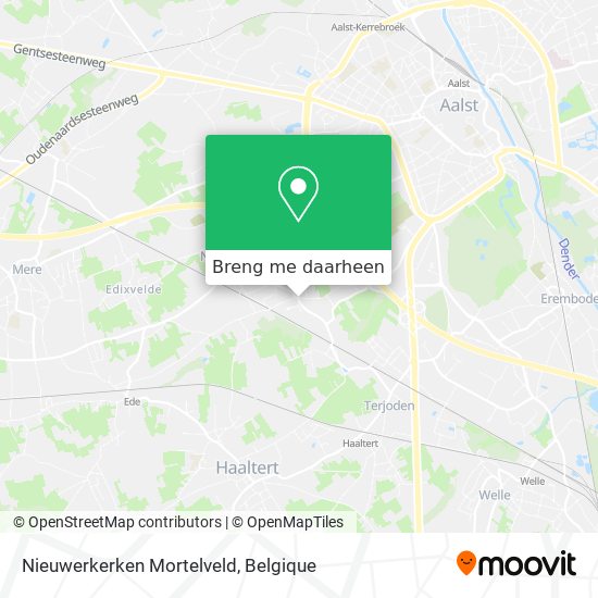 Nieuwerkerken Mortelveld kaart