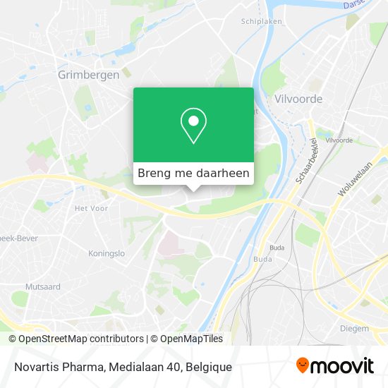 Novartis Pharma, Medialaan 40 kaart