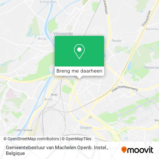 Gemeentebestuur van Machelen Openb. Instel. kaart