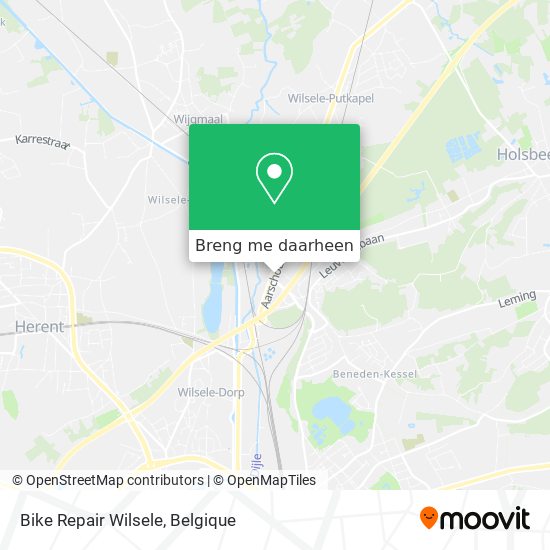 Bike Repair Wilsele kaart