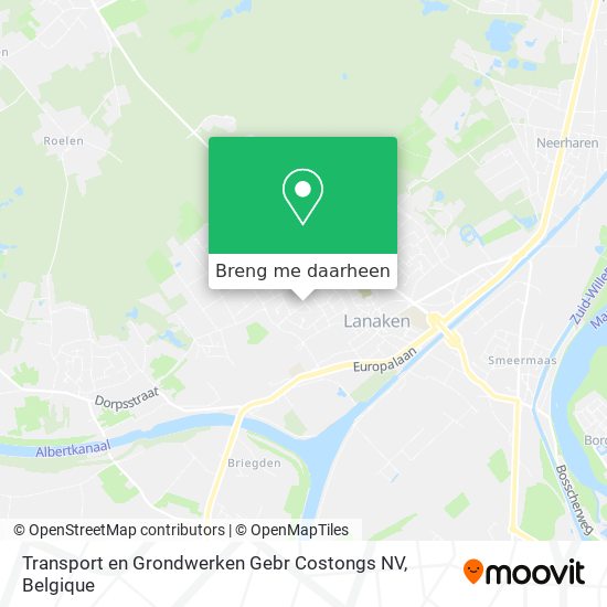 Transport en Grondwerken Gebr Costongs NV kaart