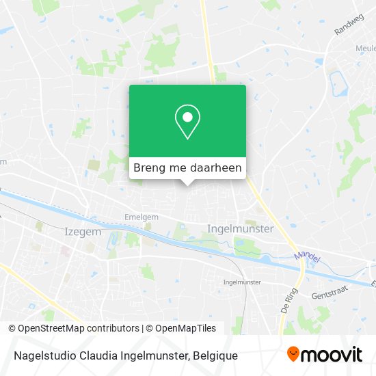 Nagelstudio Claudia Ingelmunster kaart