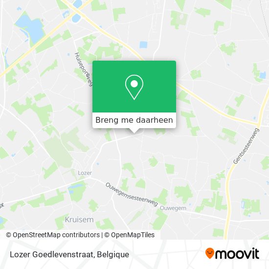 Lozer Goedlevenstraat kaart