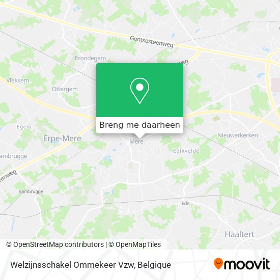 Welzijnsschakel Ommekeer Vzw kaart