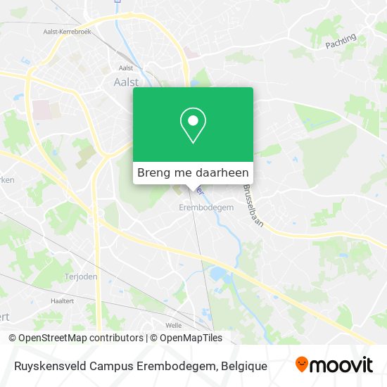 Ruyskensveld Campus Erembodegem kaart