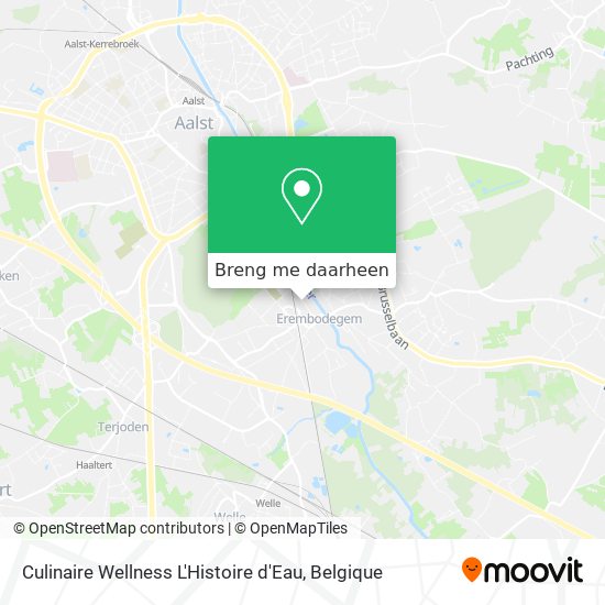 Culinaire Wellness L'Histoire d'Eau kaart