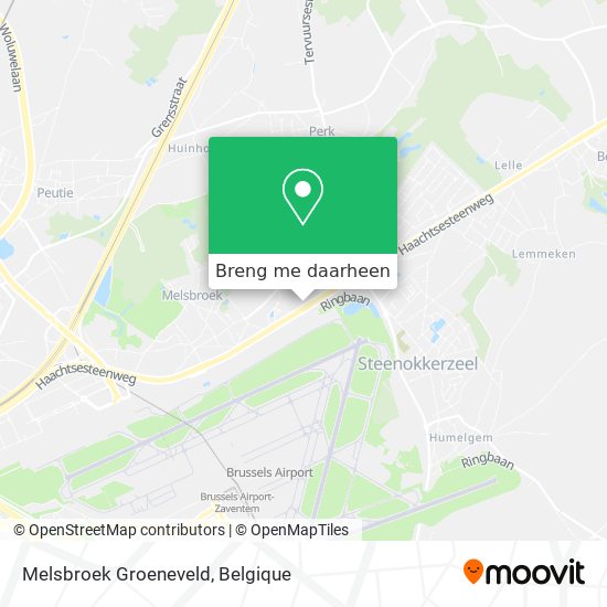 Melsbroek Groeneveld kaart