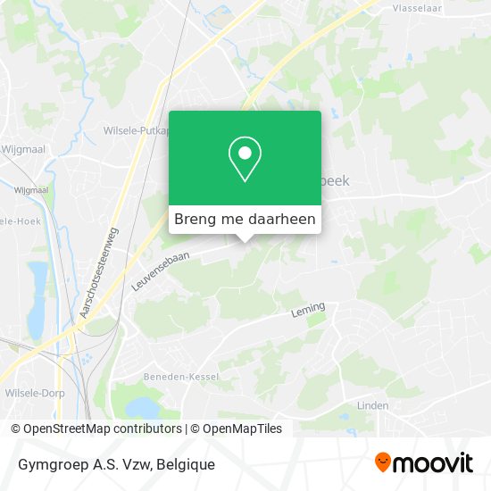 Gymgroep A.S. Vzw kaart