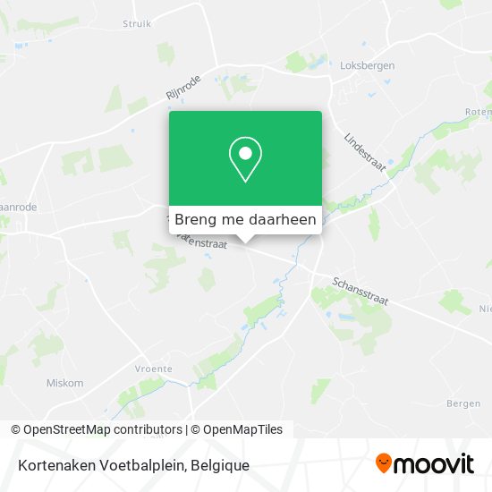 Kortenaken Voetbalplein kaart