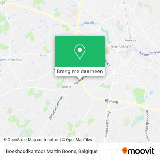 Boekhoudkantoor Martin Boone kaart
