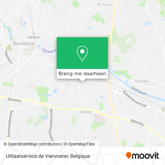 Uitlaatservice de Viervoeter kaart