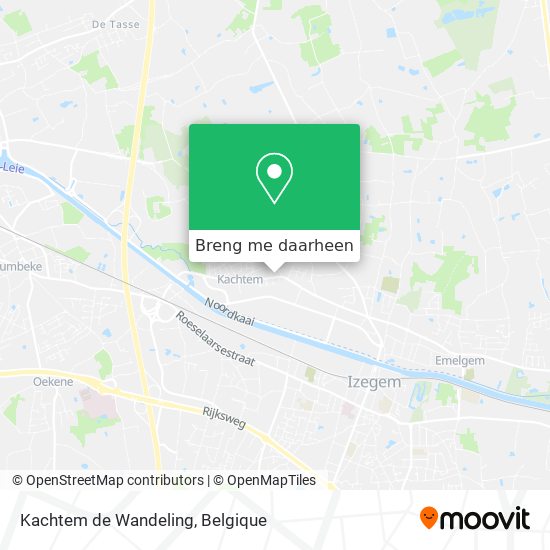 Kachtem de Wandeling kaart