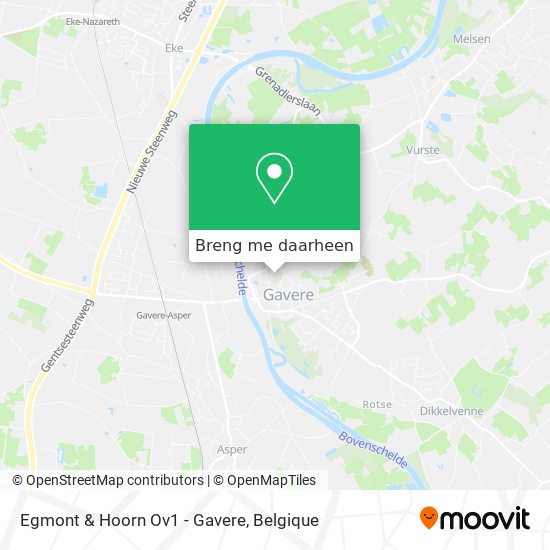 Egmont & Hoorn Ov1 - Gavere kaart