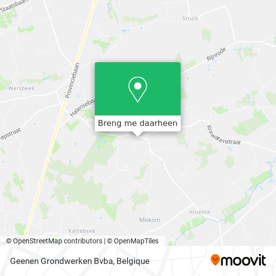 Geenen Grondwerken Bvba kaart