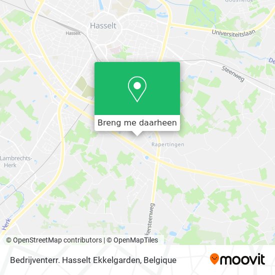 Bedrijventerr. Hasselt Ekkelgarden kaart