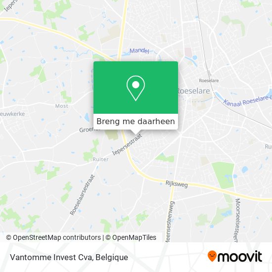 Vantomme Invest Cva kaart