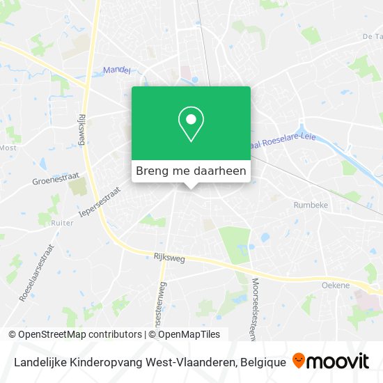 Landelijke Kinderopvang West-Vlaanderen kaart