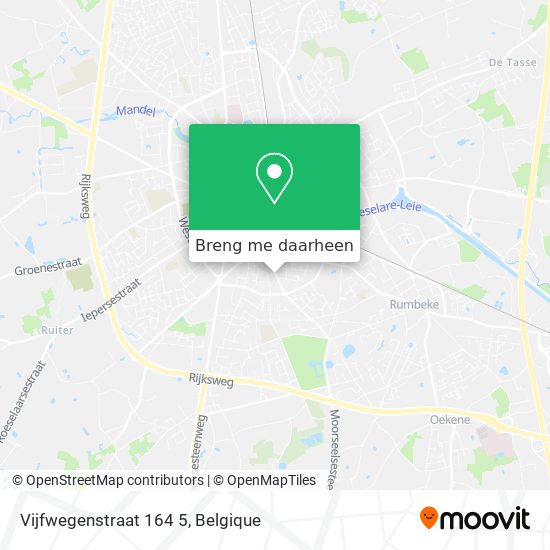 Vijfwegenstraat 164 5 kaart