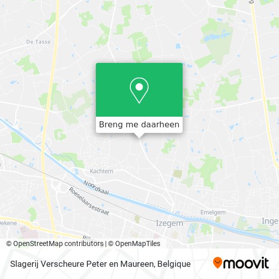 Slagerij Verscheure Peter en Maureen kaart