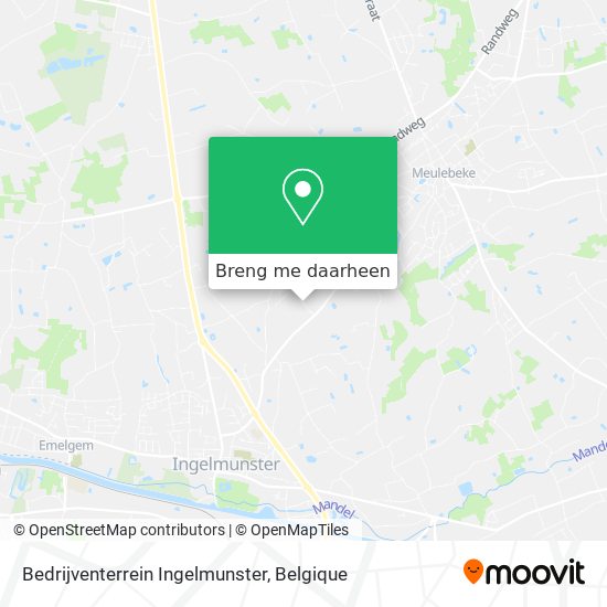 Bedrijventerrein Ingelmunster kaart