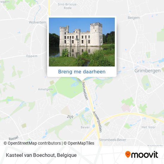 Kasteel van Boechout kaart