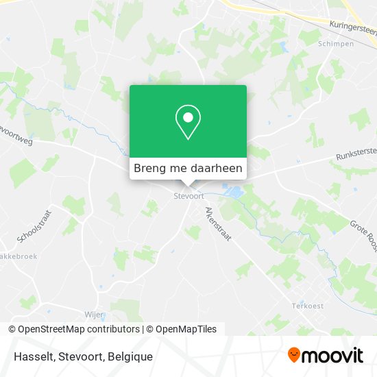 Hasselt, Stevoort kaart