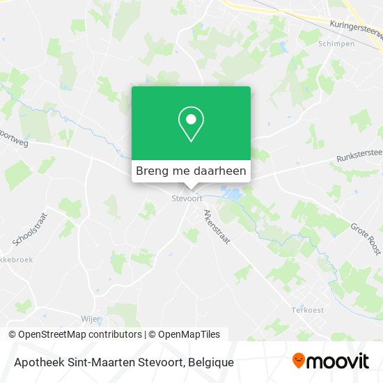 Apotheek Sint-Maarten Stevoort kaart