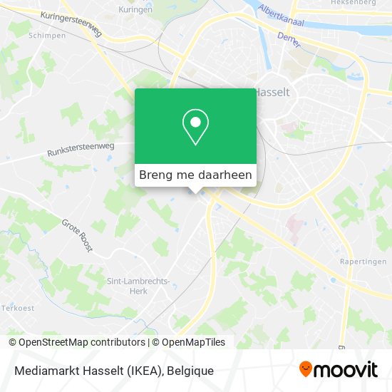 Mediamarkt Hasselt (IKEA) kaart